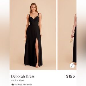 Birdy Grey Black Chiffon Bridesmaids Dress